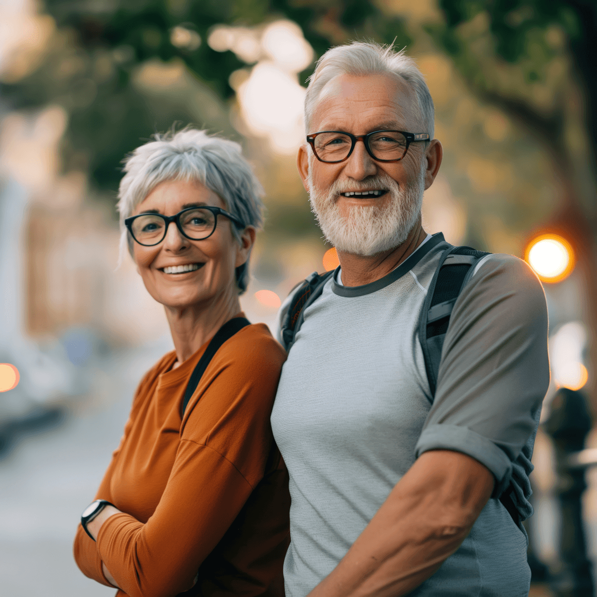 Happy retired couple enjoying their golden years